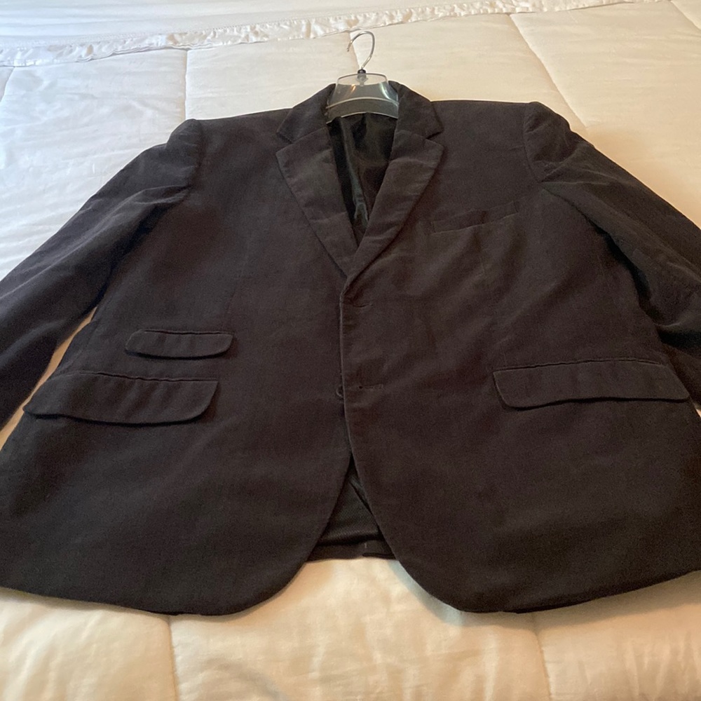 Claiborne dark grey color , extra large . Coat for men .